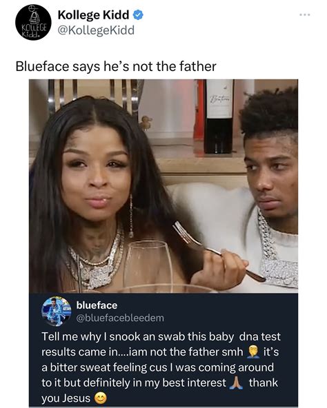 BLUEFACE SAYS HE IS NOT THE FATHER